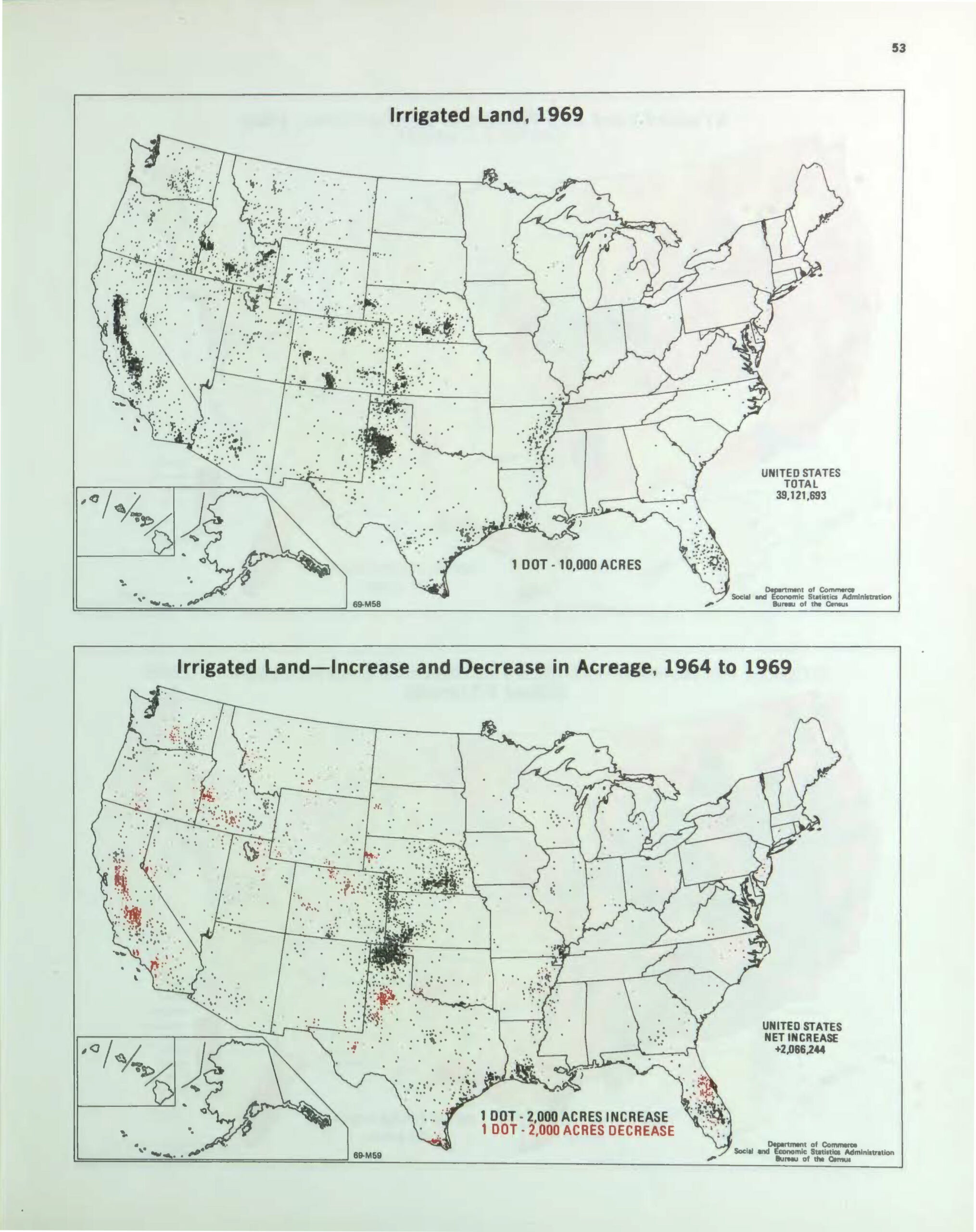 1969 Graphic Summary LAND IN FARMS AND LAND USES 705 Table 13 Scaled